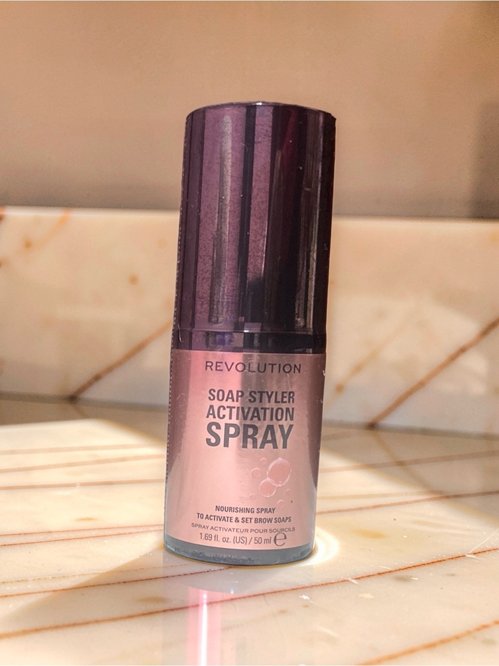 Revolution Pink Brow Soap Styler Activation Spray